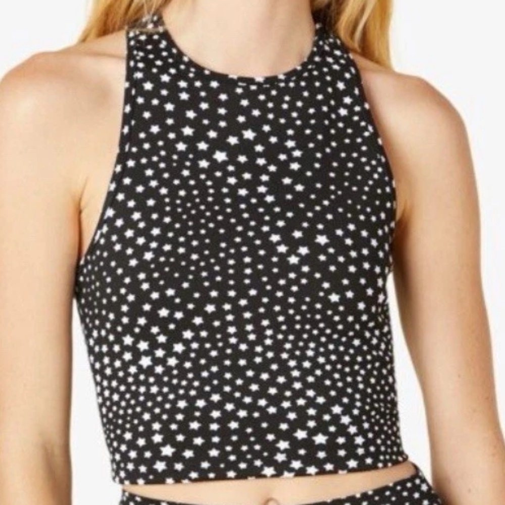 Beyond Yoga Black and White Crop Top size small NWT